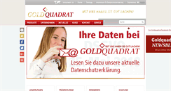 Desktop Screenshot of goldquadrat.de